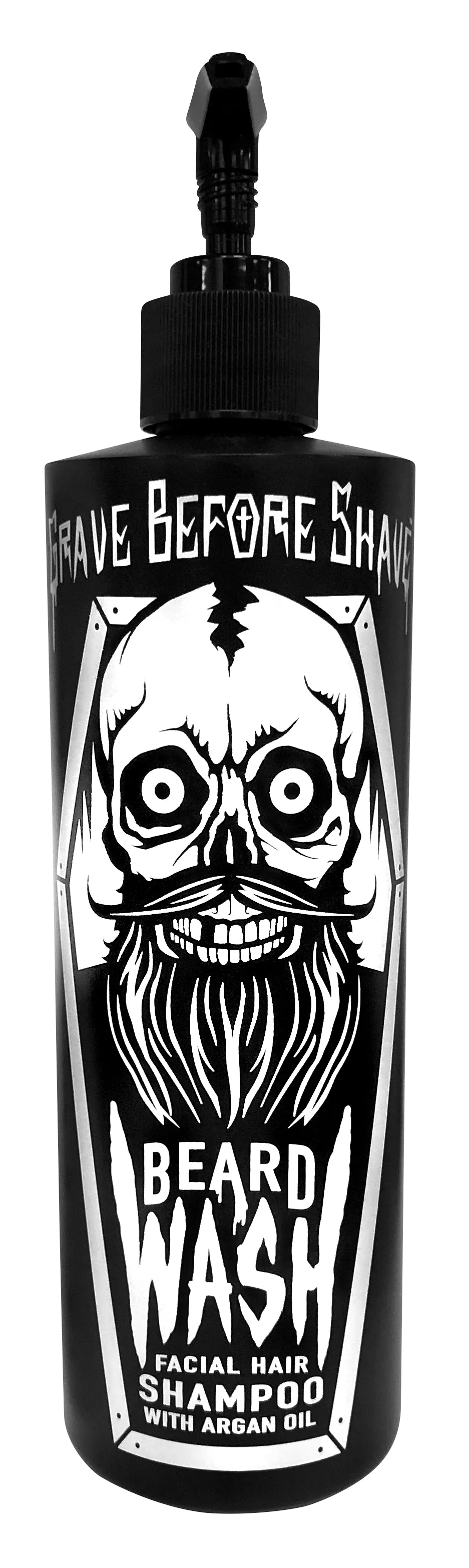 Refined GRAVE BEFORE SHAVE™ BEARD WASH SHAMPOO 16oz. Pump-top Traditional