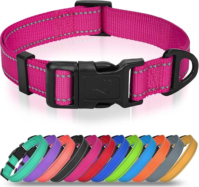 Versatile Joytale Reflective Dog Collar Adjustable Nylon Pet Collar Organic