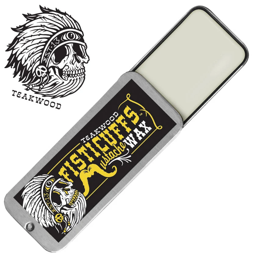 Breathable Teakwood Scent Fisticuffs Mustache Wax hold Trusted