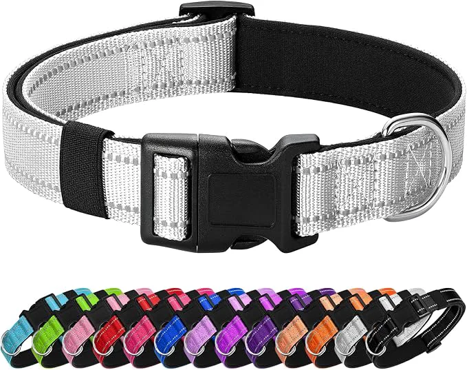 Premium Reflective Dog Collar Padded Secure