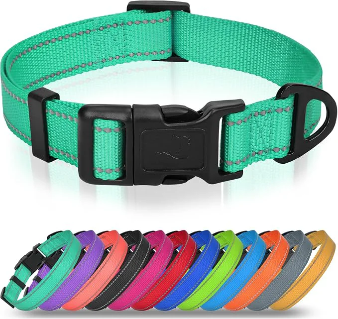 Authentic Joytale Large Dog Collar Reflective and Adjustable Nylon Pet Collar Optimized