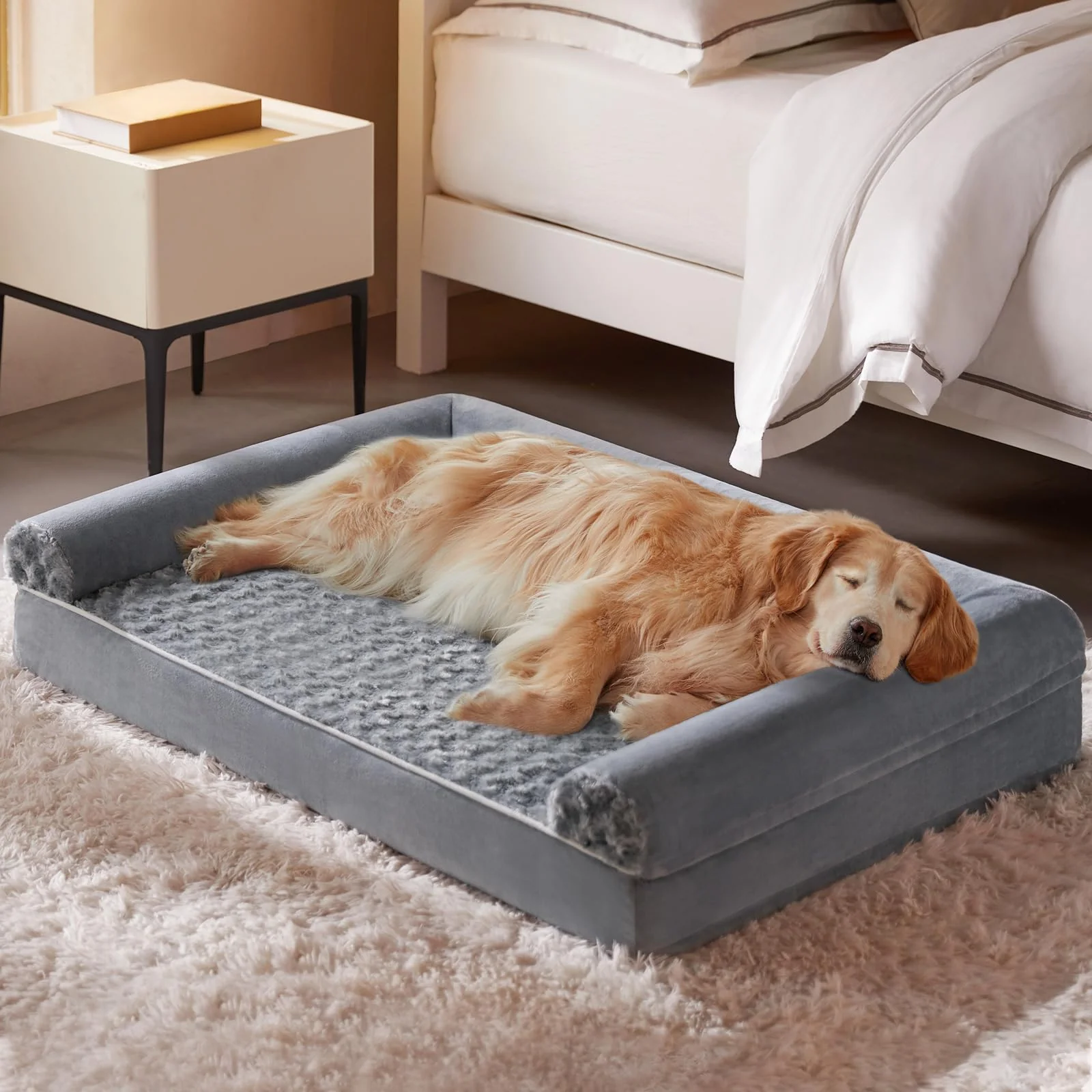 Excellent BFPETHOME Orthopedic Large Dog Bed Waterproof Couch Bed with Removable Washable Cover Exceptional