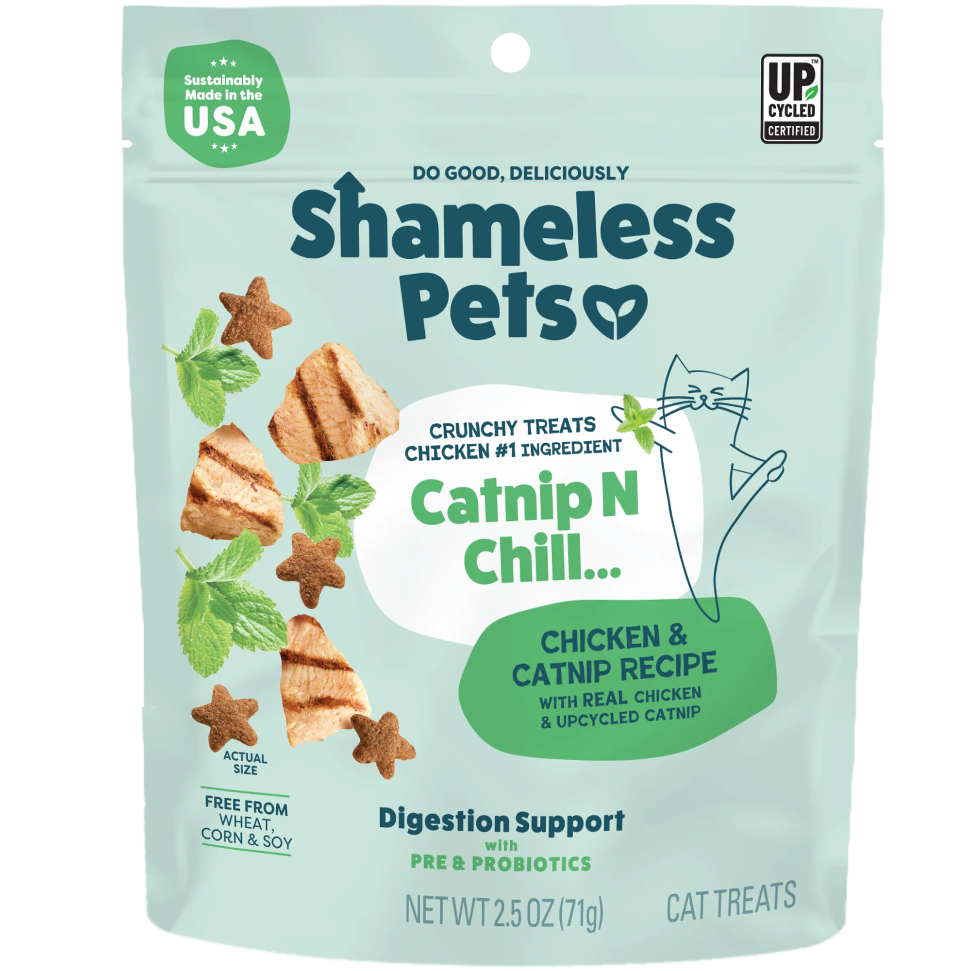 Pure Shameless Pets Catnip N Chill Crunchy Cat Treats Expertly Made