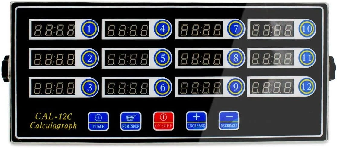 Effective Commercial 12 Channel Kitchen Timer Digital Restaurant Timers Professional LED Adjustable Alarm Cooking Reminder Top-Quality