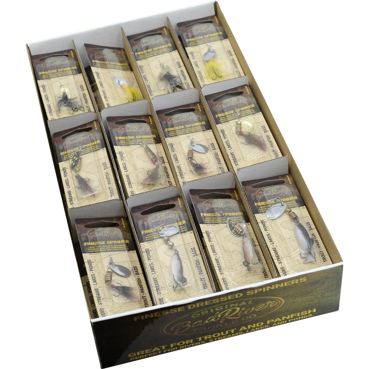 Fast Inception Bad River Finesse Spinner Assortment 48-Piece Original Design
