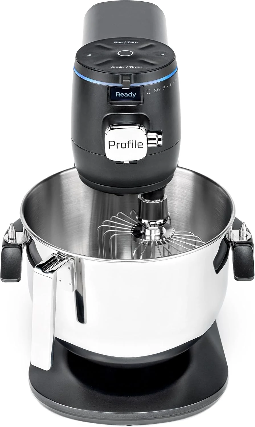 Innovative GE Profile Smart Stand Mixer Built-In Smart Scale Auto Sense Technology 7qt Stainless Steel Bowl 11 Speed Includes Dough Hook Beater Original Design