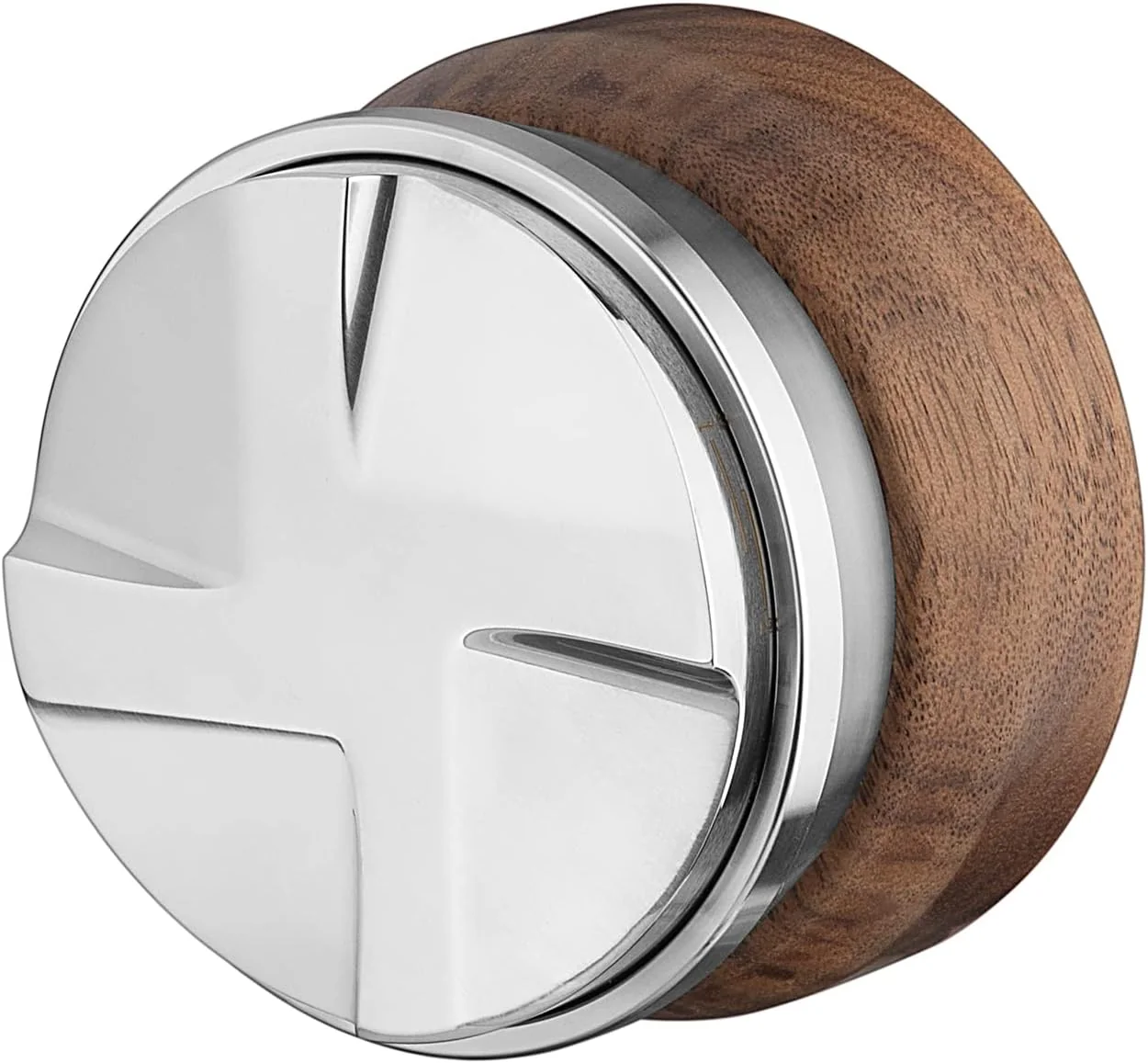 World-Class Mojae 51mm Espresso Distributor Espresso Distribution Tool Coffee Distributor Adjustable Depth Espresso Leveler with Walnut Wood Handle Functional