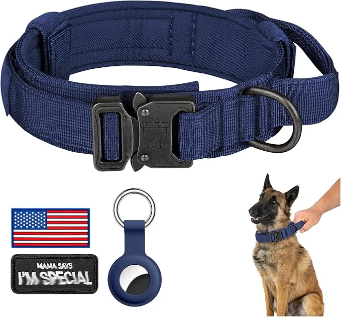 Elite DAGANXI Tactical Dog Collar Adjustable Military Training Nylon Dog Collar Premium