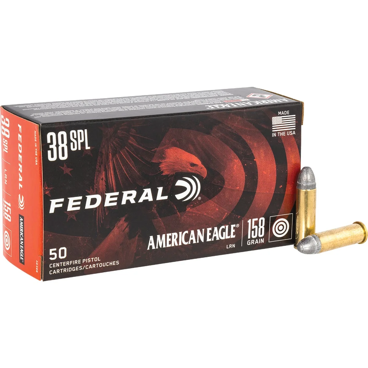 Stylish Federal .38 Special 158 Grain LRN Centerfire Ammunition Cartridges Elite