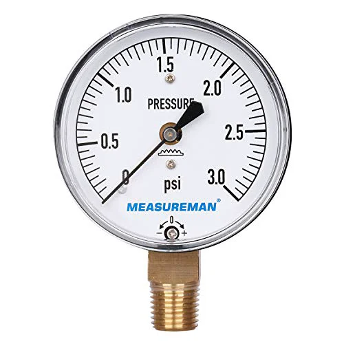 Natural Diaphragm Type Capsule Low Pressure Gauge 3psi Secure