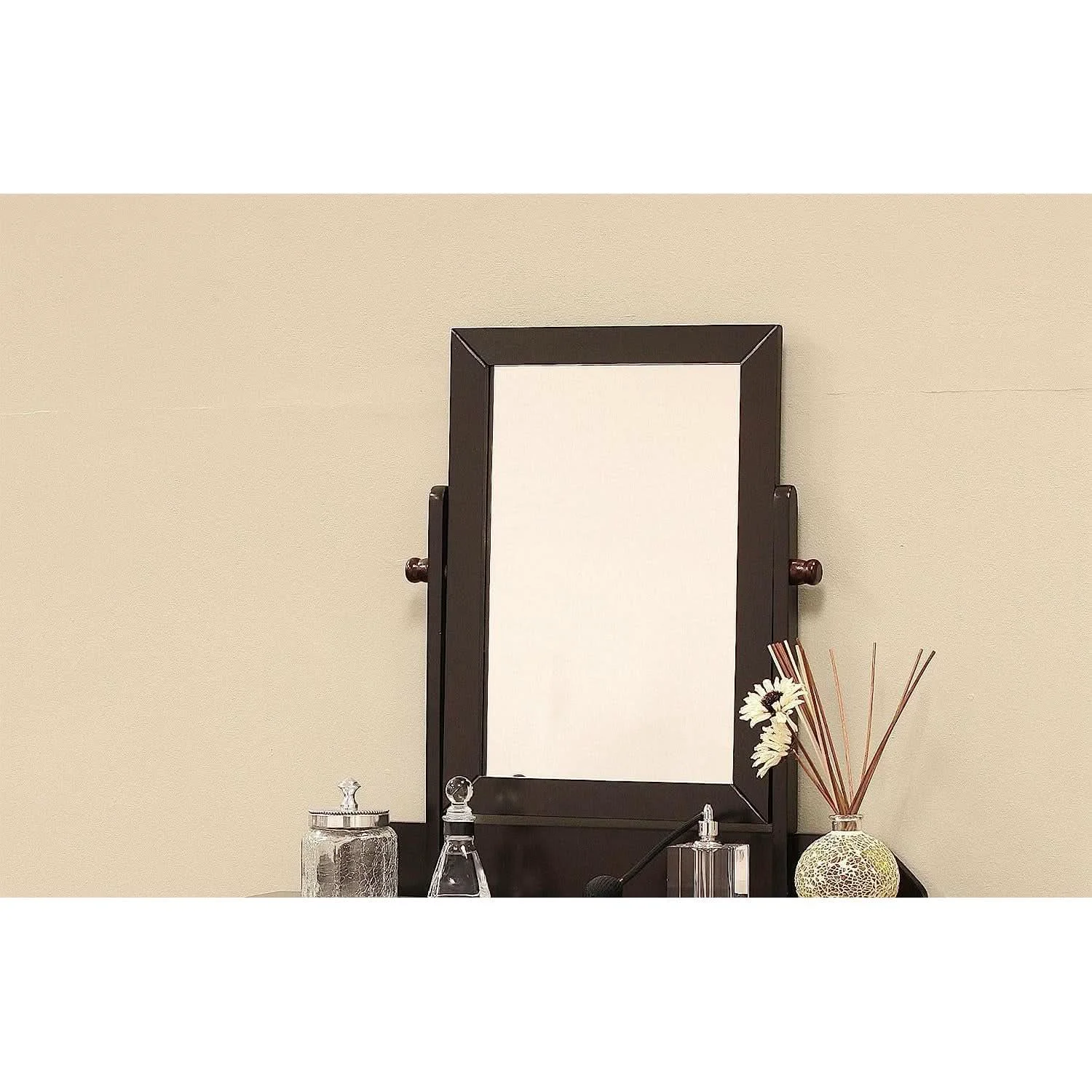 Durable Solid Wood Vanity Set With Mirror And Bench 28 Inch Table Original