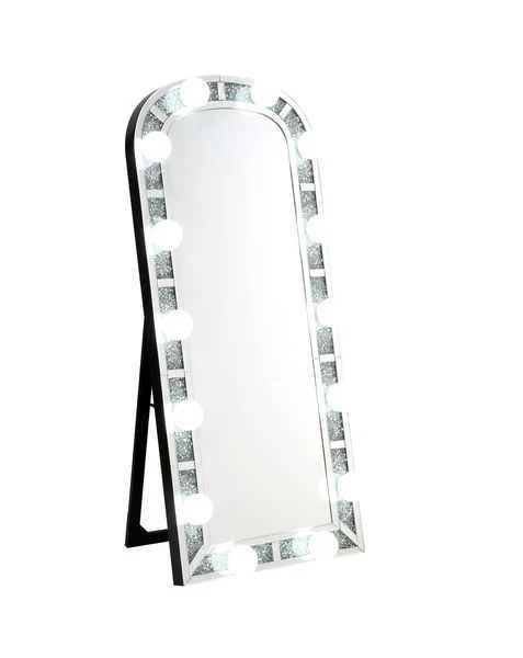 Professional Noralie – Floor Mirror – Mirrored Faux Diamonds Trendy