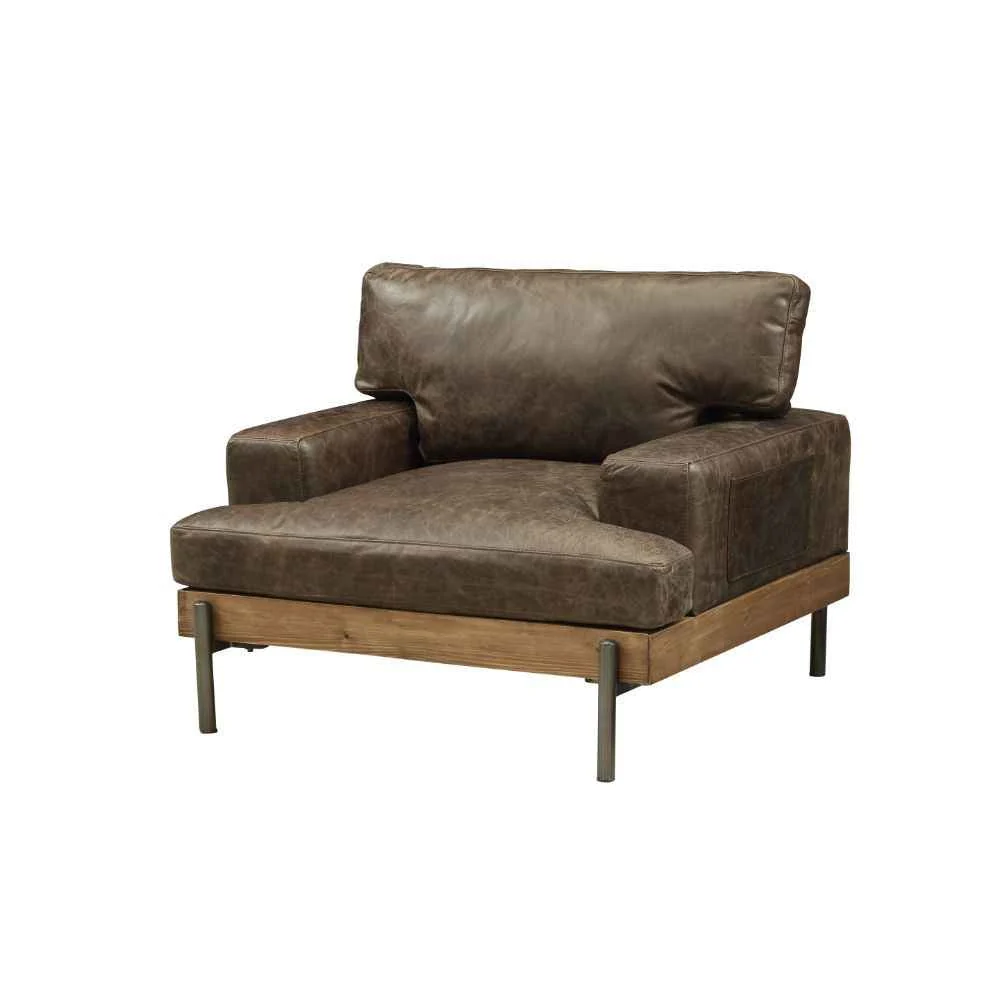 Specialty Silchester – Chair – Distress Chocolate Top Grain Leather Oak Carefully Designed
