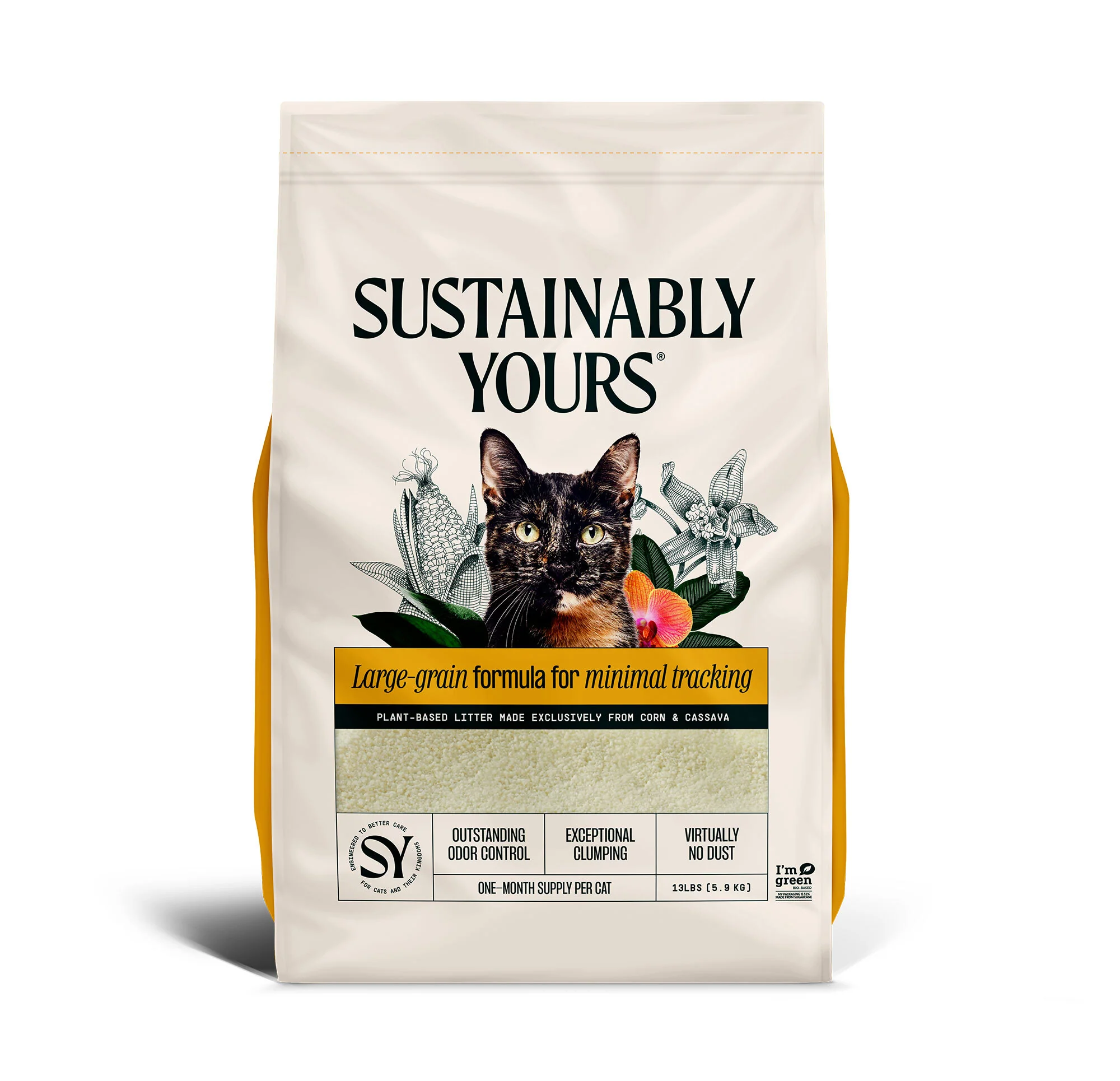Functional Sustainably Yours Cat Litter Large-Grain Formula 13lb User-Friendly