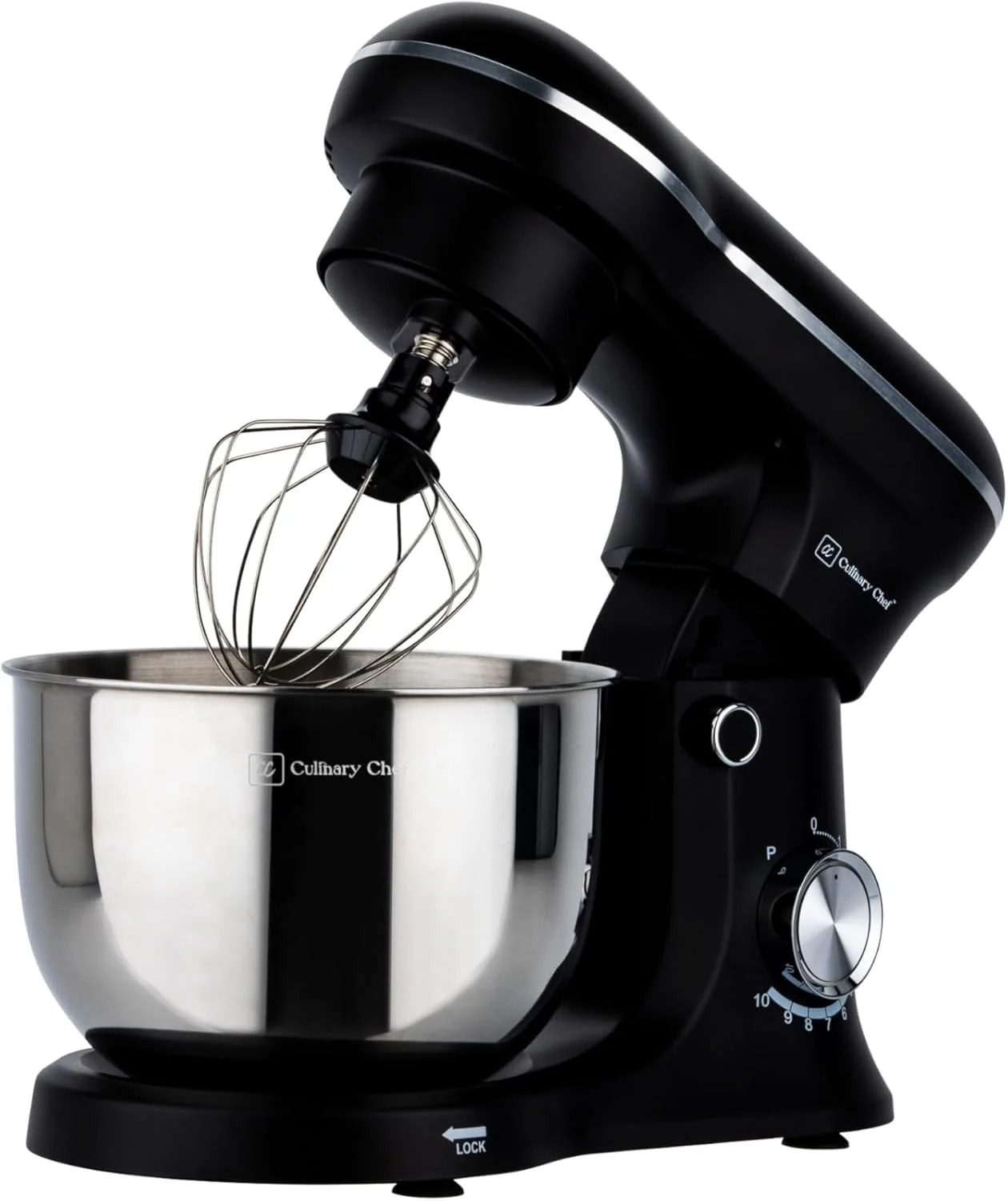 Professional 4.5L Retro Stand Mixer Black Durable
