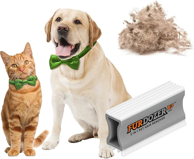Durable FurDozer Pet Hair Remover Auto Detailing Tools – Cat Dog Hair Remover for Carpets Car Interiors Couches Bedding Pet Furniture Gray X3 MINI – 3.5 Long About ThisOverview Fashionable