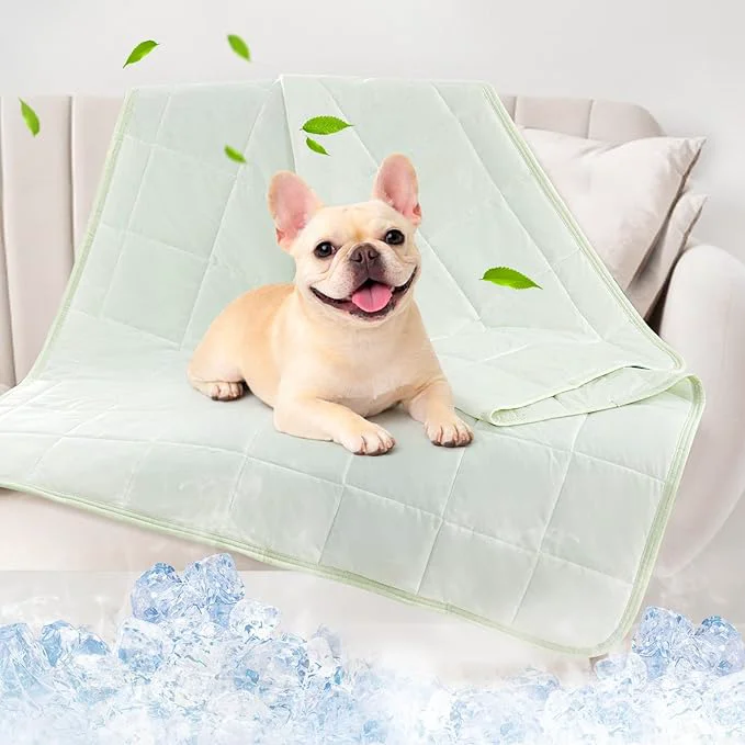 Sustainable PICK FOR LIFE Cooling Blanket for Dogs 0.4 Q-MAX Pets Cooling Comforter Throw for Bed Cover Summer Blanket for Large Dogs Washable Soft Lightweight Cold Mats for Pet Hot Weather 30 ×40 Green About ThisOverview Traditional