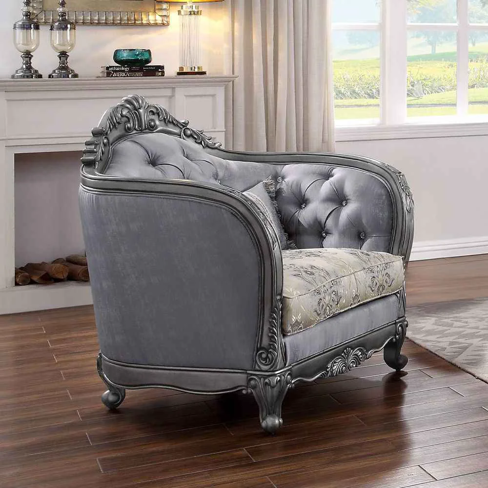 Recyclable Ariadne – Chair With Pillow – Fabric Platinum Selected