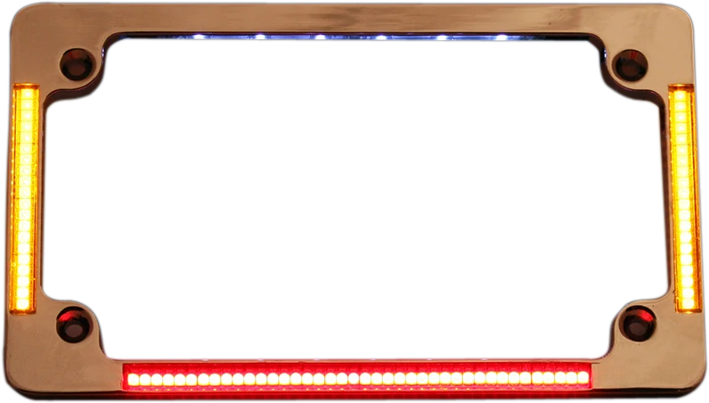 Safe Custom Dynamics License Plate Frame – Chrome TF04-C Durable