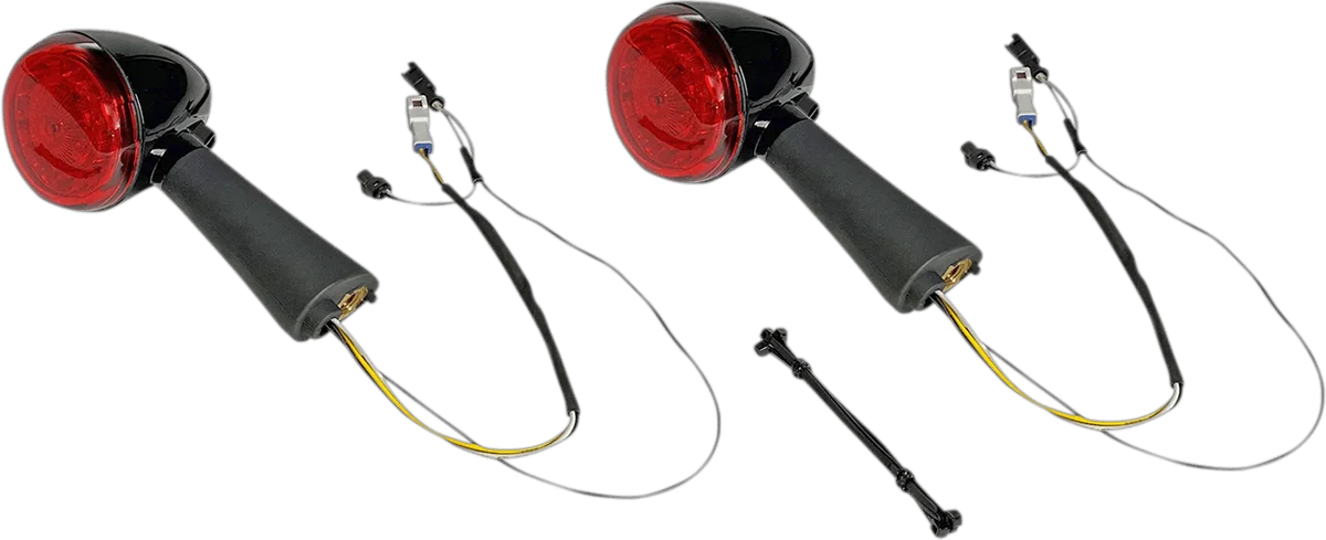 Luxury Custom Dynamics Rear LED Turn Signal Ringz – Black – Scout PB-SCOUT-RR-BR Trusted