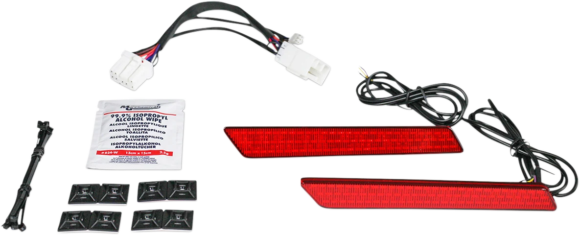 Dependable Custom Dynamics Saddlebag Latch Lights – ’97-’13 – Red CD-LATCH-HD-R High-End