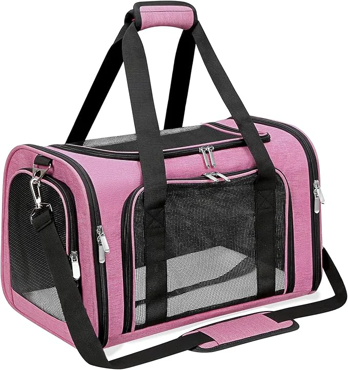 Eco-Friendly Soft-Sided Cat Dog Pet Carrier Collapsible Pets Travel Carriers Long-Lasting