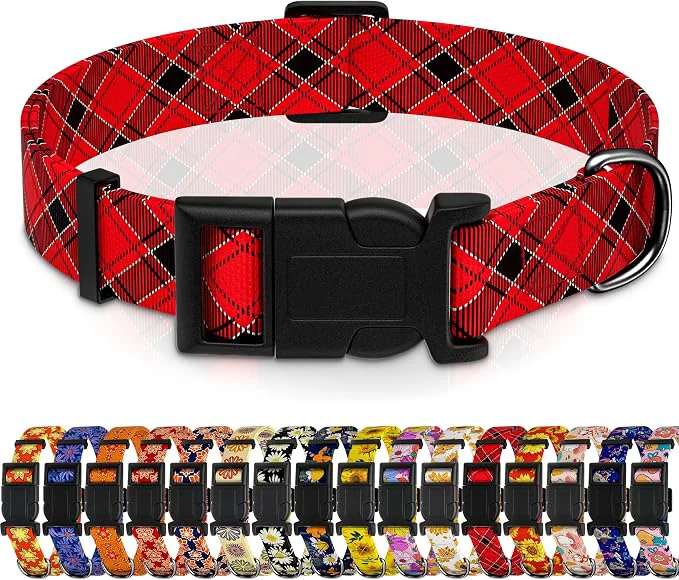 Trusted Christmas Plaid Dog Collar Classical Boys Girls Puppy Collar Stylish