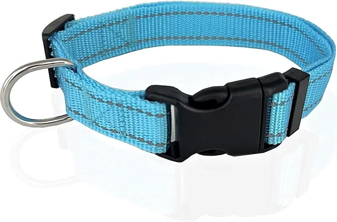 Secure Adjustable Nylon Dog Collar Reflective Collar 1 Inch 3 4 Inch 5 8 Inch Wide Exceptional