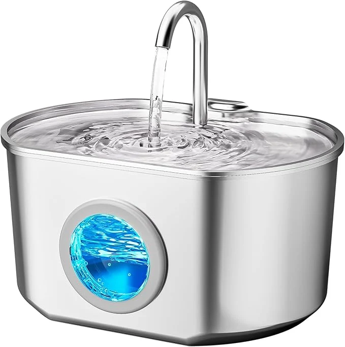 Functional Cat Water Fountain Stainless Steel 74oz 2.2L Cat Fountain Original