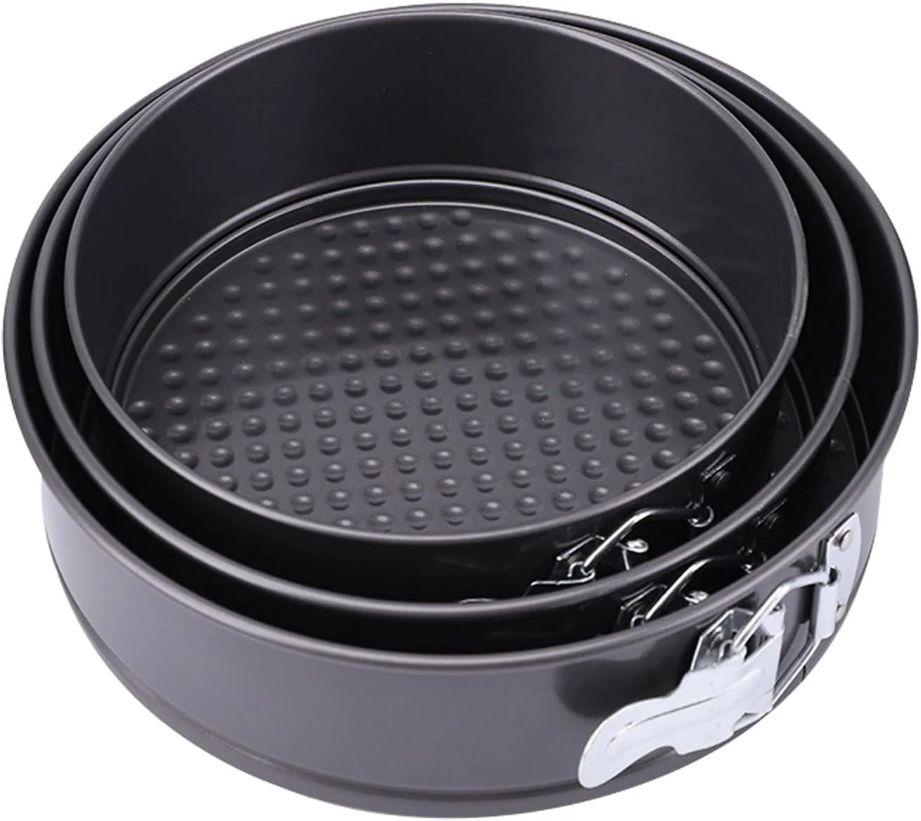 Clean Springform Pan Nonstick Cake Pan Round cheesecake pan with leak-proof non-stick bottom removable bakeware.3 pieces 3 sizes 7 8 9 for Cakes Verified
