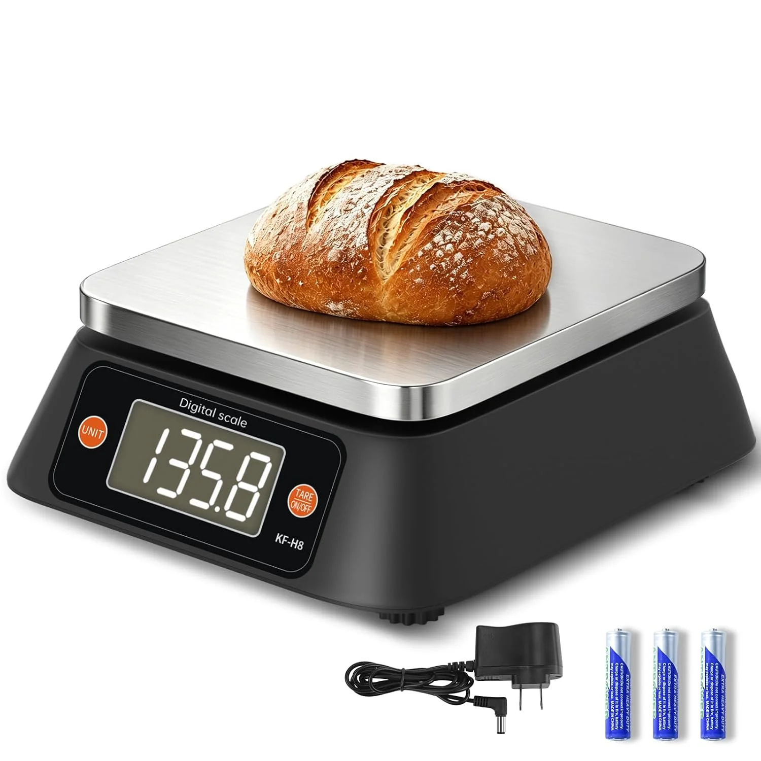 High-Quality Commercial Kitchen Scale with Rate YONCON KF-H8U 22lb 0.02oz Food Scale Sustainable