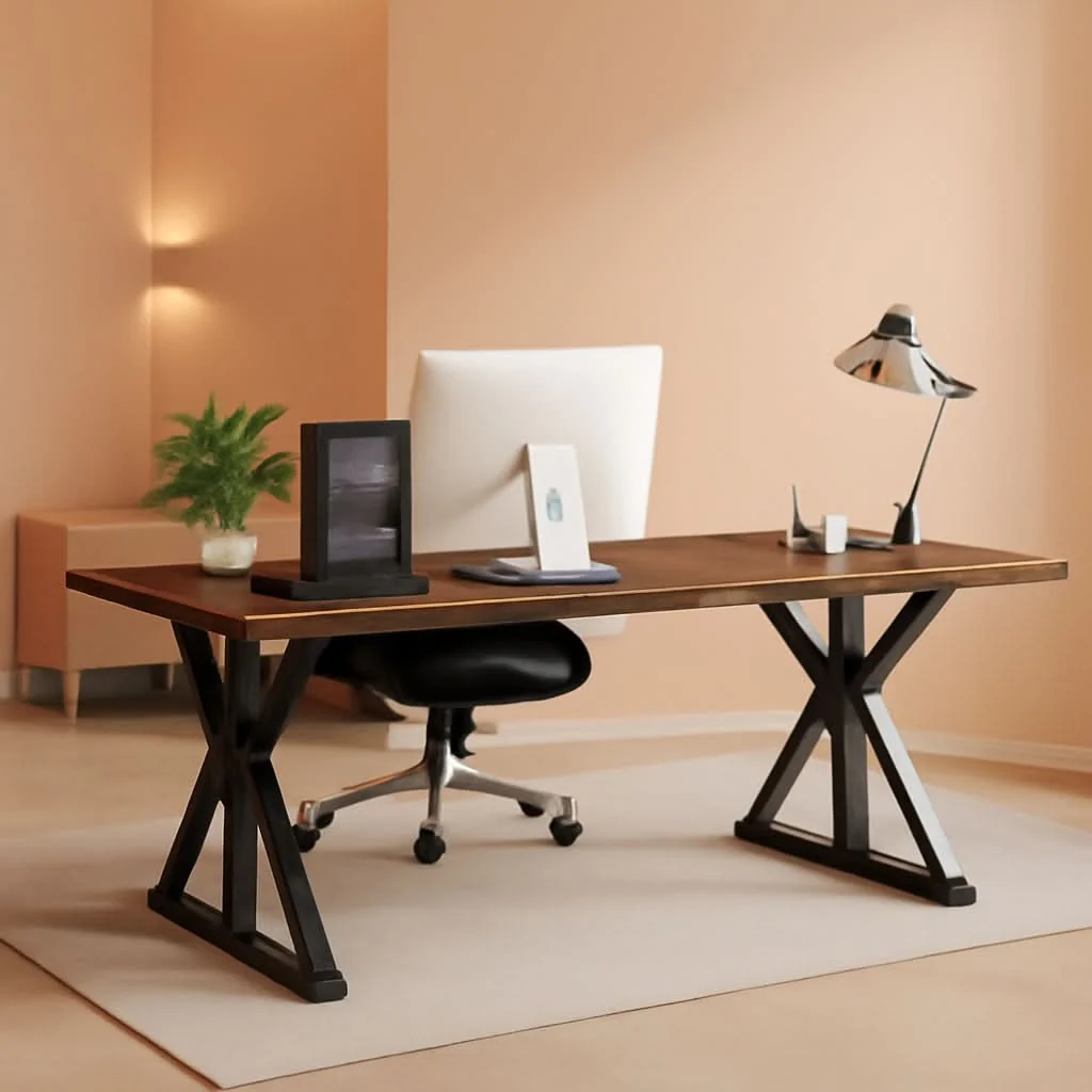 World-Class Seventy Inch Executive Desk For Office Workstation Safe