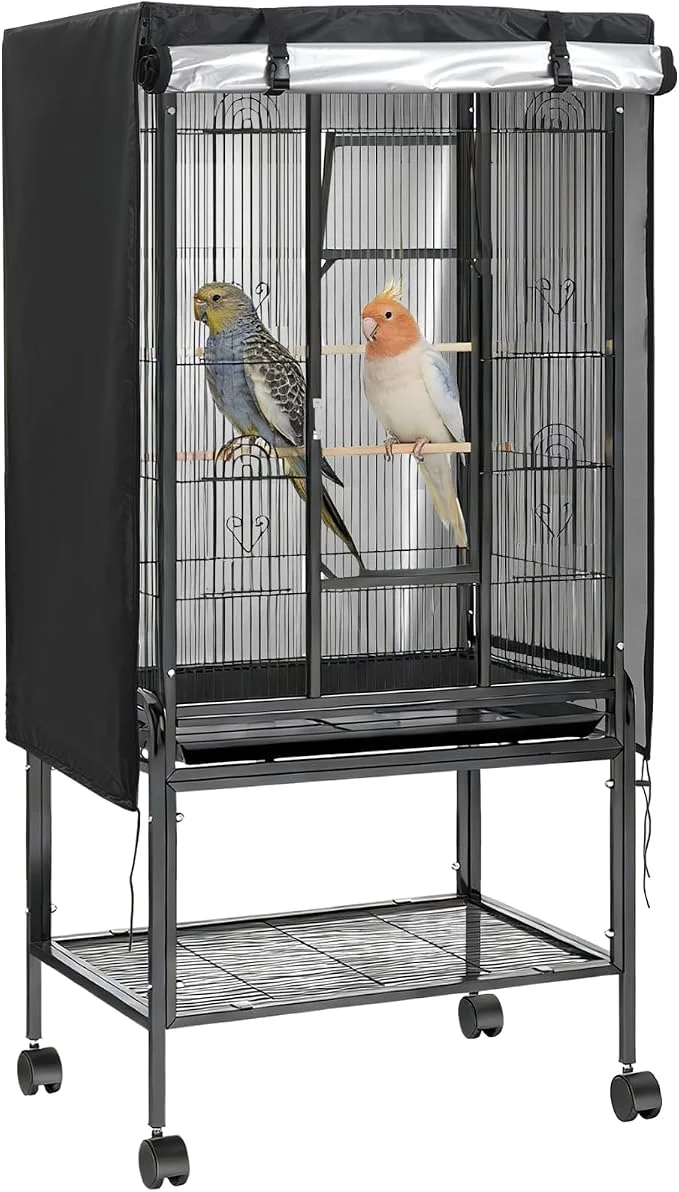Comfortable Bird Cage Cover 35 x25 x47 Heavy Duty Waterproof Bird cage Covers Elegant