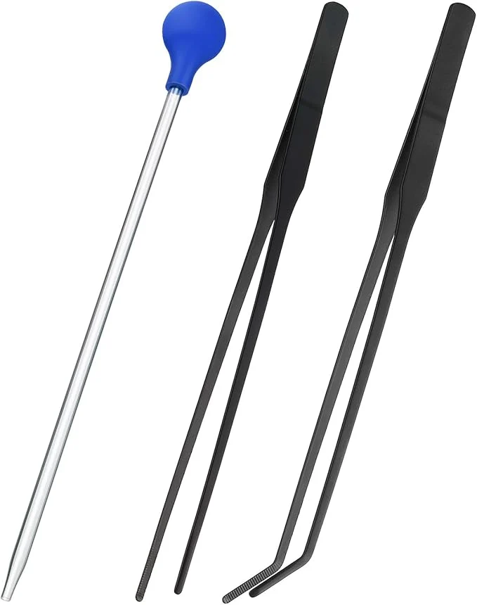 Original Design Weewooday 3 Pieces Axolotl Tank Accessories Extra Long Tweezers Sophisticated