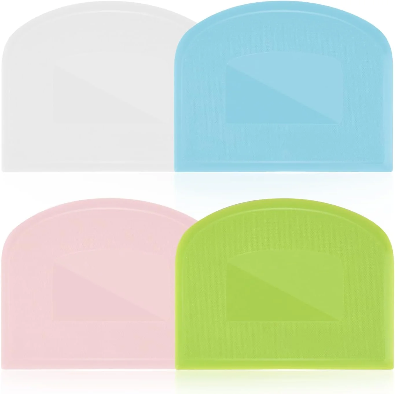 Outstanding 4 Pieces Food Scraper Flexible Dough Scraper Dough Scraper for Sourdough Multifunctional Kitchen Scraper Tool Baking Scraper Bread Dough Cutter Functional
