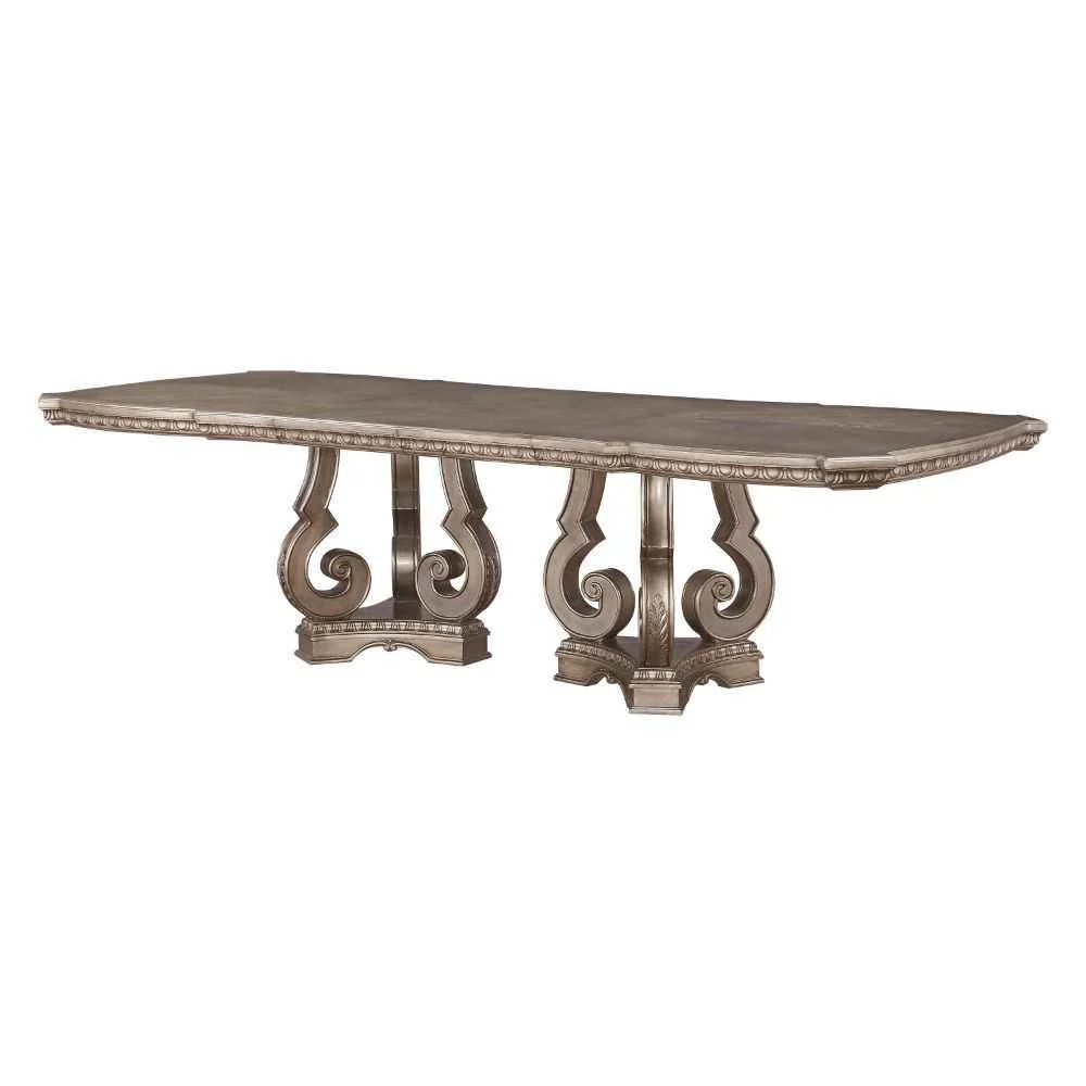 Premium Material Northville – 30 Dining Table – Antique Silver Pure