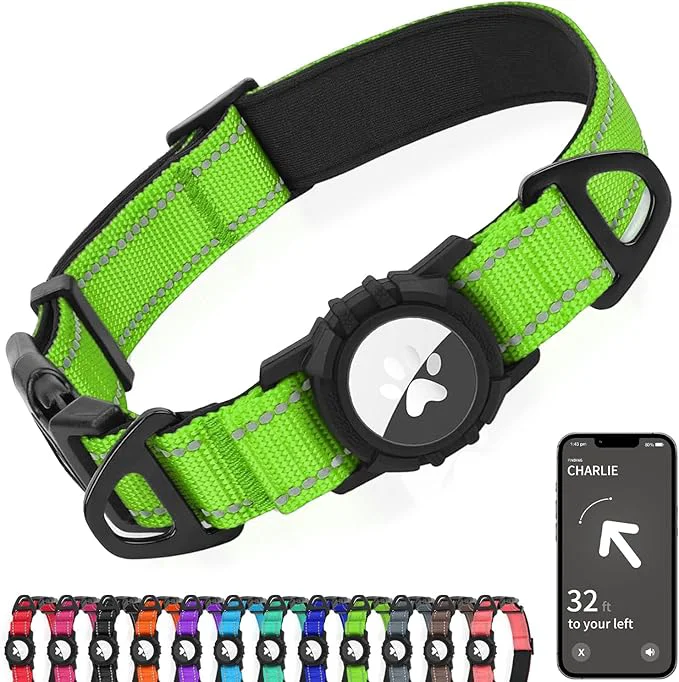 Quality Joytale Airtag Dog Collar Reflective Pet Collar Expertly Made