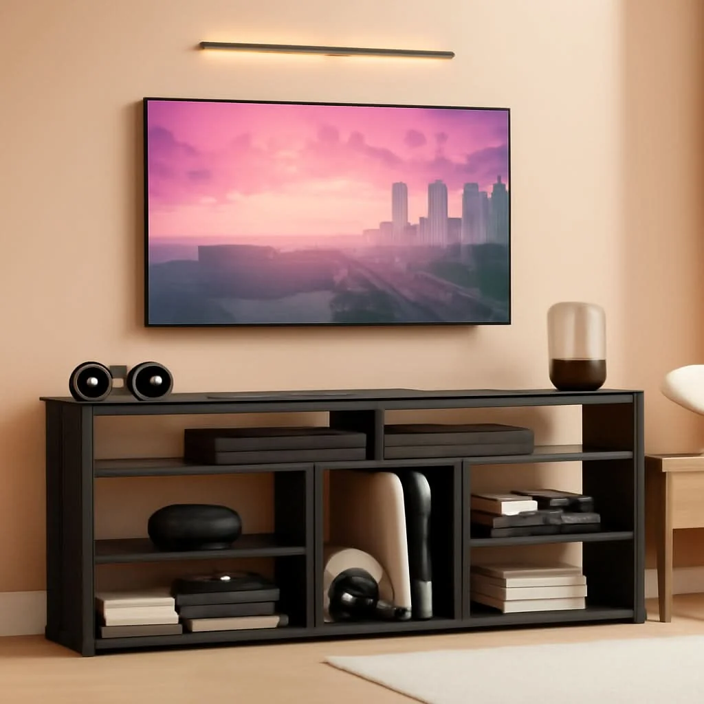 Top-Quality 70 Inch Entertainment Center With RGB Illumination Artisan