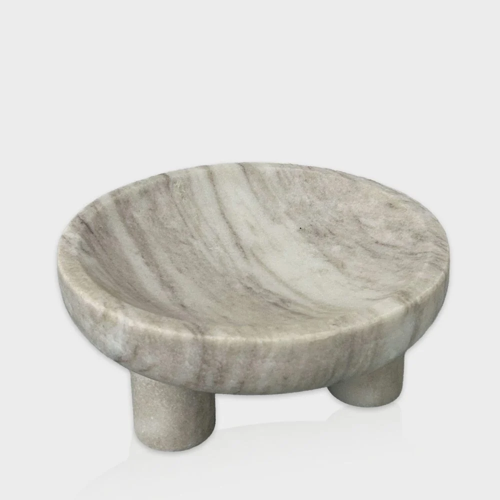 Solid Tripod Oracle Decorative Bowl Sophisticated
