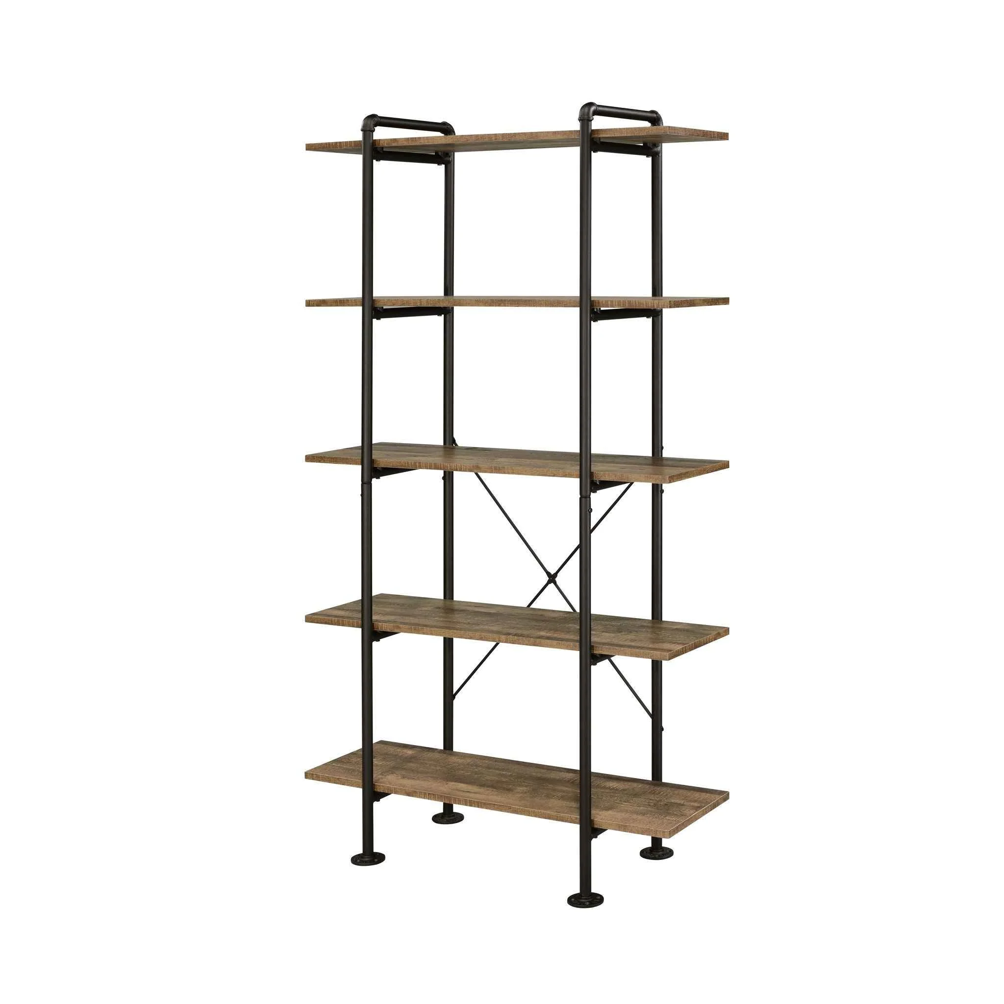 Casual Nefo – Bookshelf – Rustic Oak Black Expertly Made