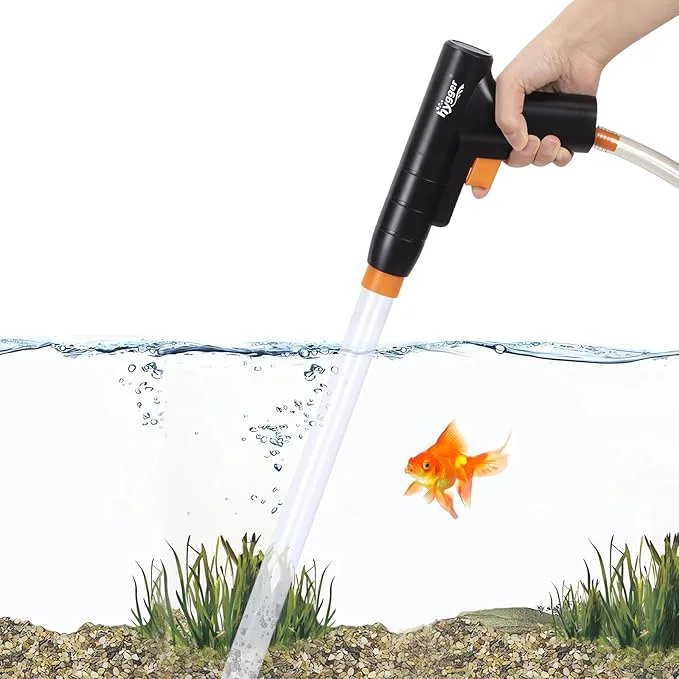 Lightweight hygger Aquarium Gravel Cleaner New Quick Water Changer Fashionable