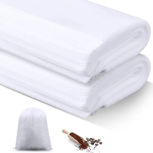 Environmentally Friendly 50 Pcs 11.5 x 13 Commercial Home Cold Brew Coffee Filter Bags with Drawstring 50 Count Selected