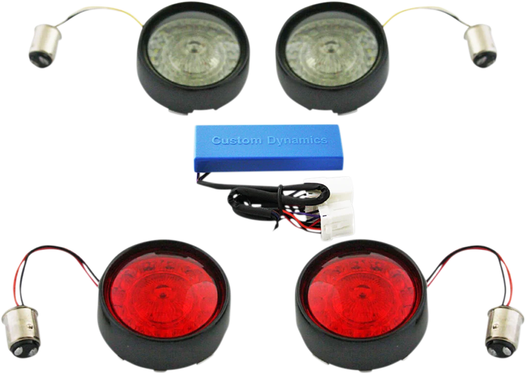 Casual Custom Dynamics Full Bullet Turn Signal Conversion Kit – Black PB-HD-BB-B Environmentally Friendly