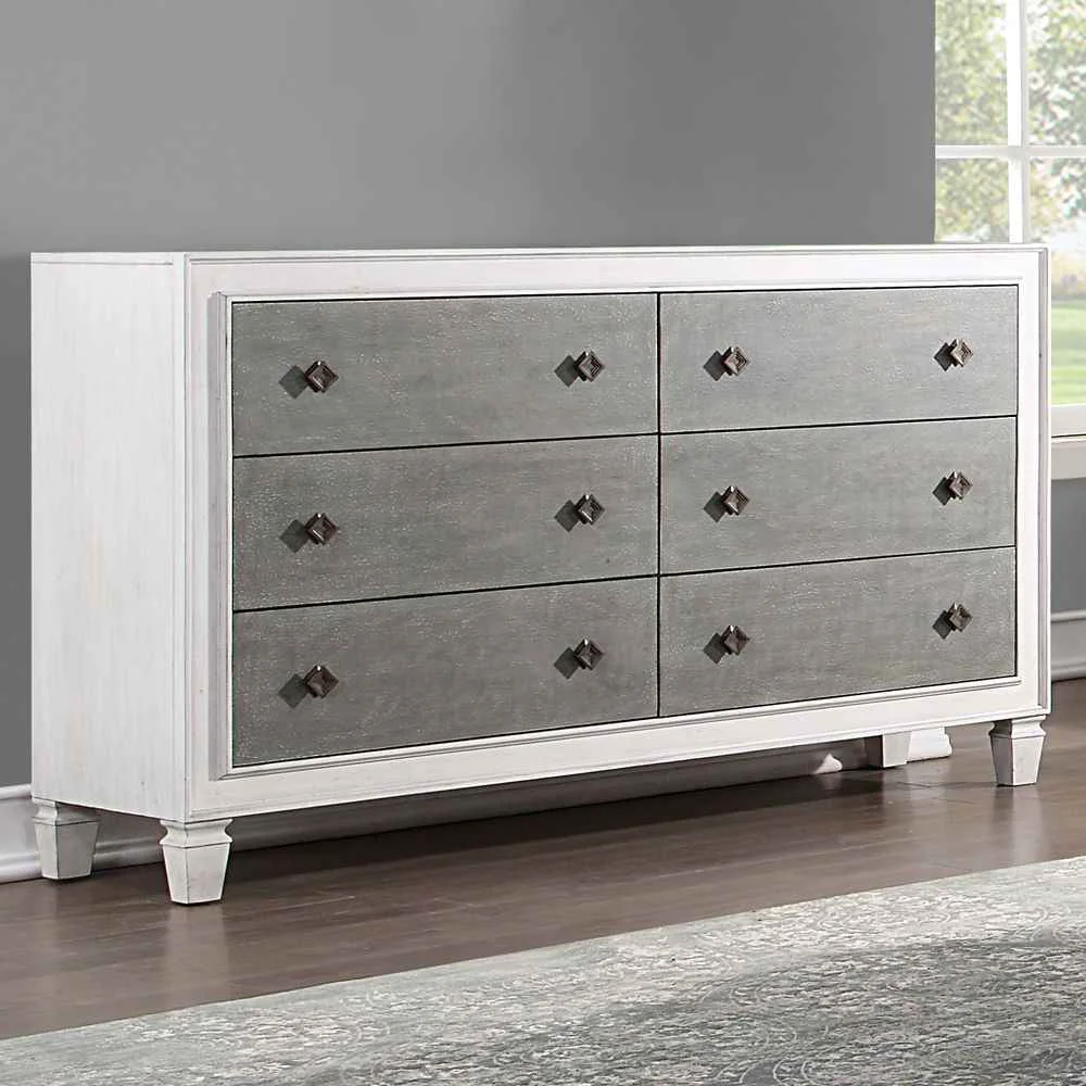 Safe Katia – Dresser – Rustic Gray Weathered White Versatile