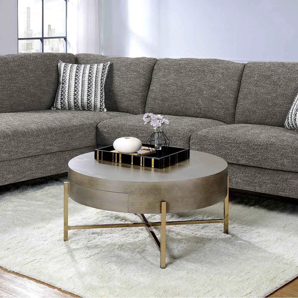 Contemporary Weyton – Coffee Table – Light Brown Champagne World-Class