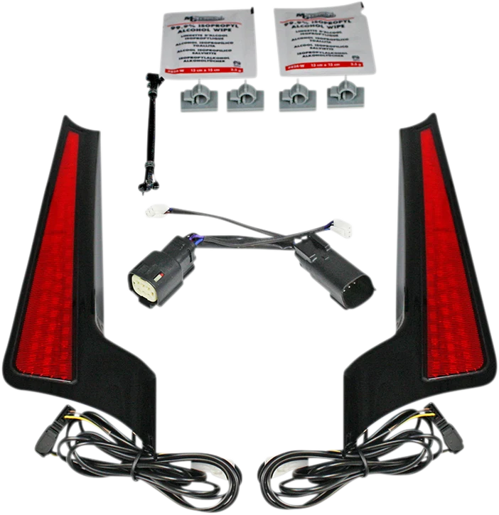 Green Custom Dynamics Fascia LED Light Panels – Black Red CD-FASCIA-SS6RB Reusable
