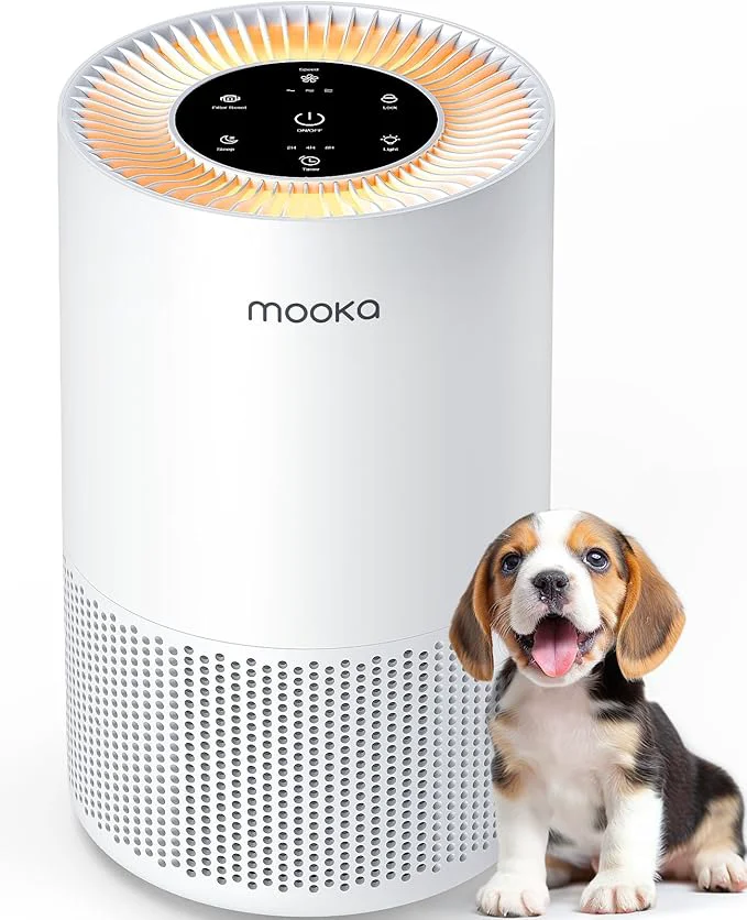 User-Friendly Air Purifiers for Home Large Rooms up to 1200ft² MOOKA H13 True HEPA Air Practical