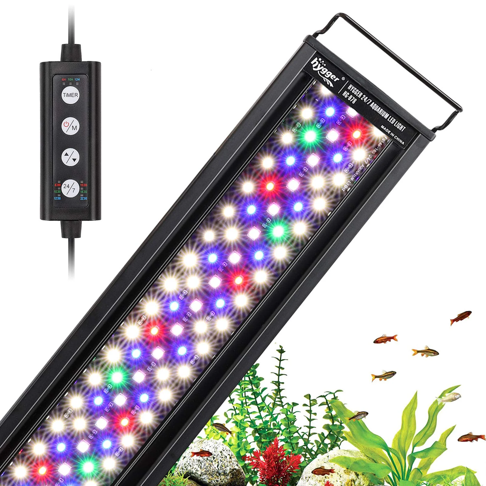First-Class hygger 26W 24 7 Aquarium LED Light with Sunrise-Daylight-Moonlight DIY Mode Smooth