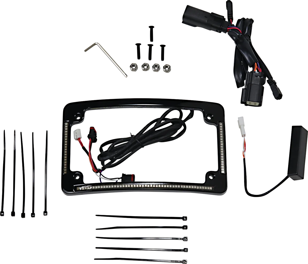 Modern Custom Dynamics All in One License Plate Frame – Black TF05-BCM4-B Fast