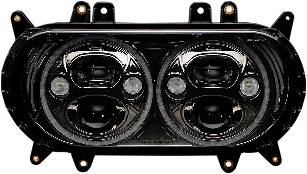 Recyclable Custom Dynamics Headlight – Black – FLTR CDTB-RG-15-B Advanced
